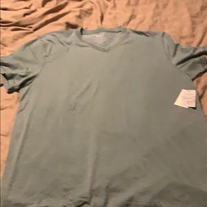 Lucky Brand green short sleeved Venice burnout
